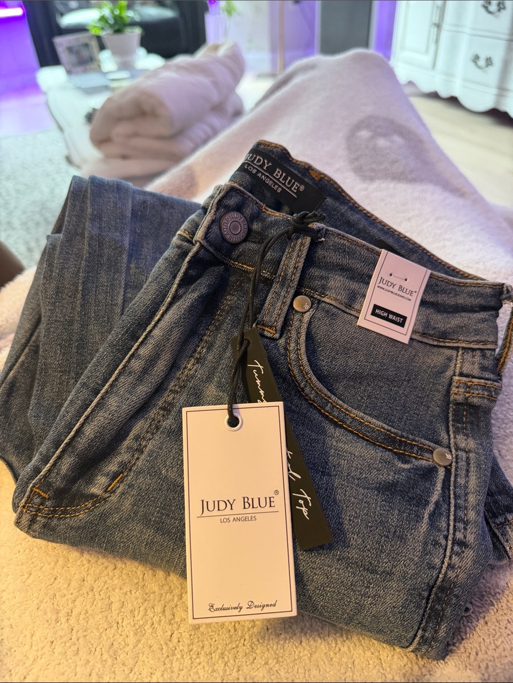 Judy Blue High Rise Medium Blue Denim Jeans